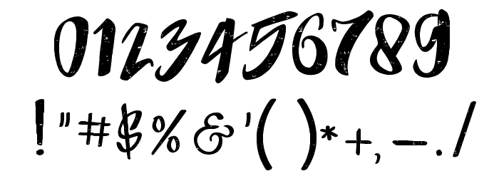 Humblle Rought All Caps Font OTHER CHARS