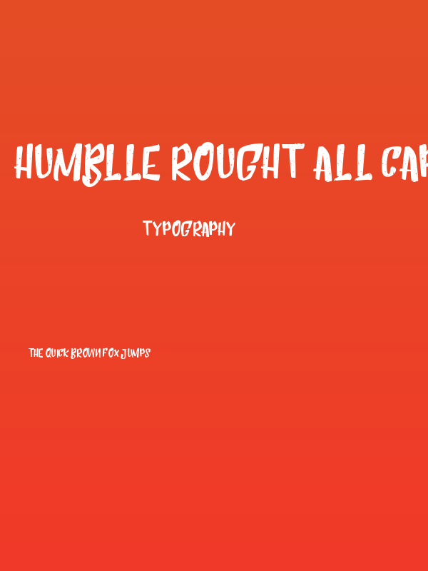 Humblle Rought All Caps Poster
