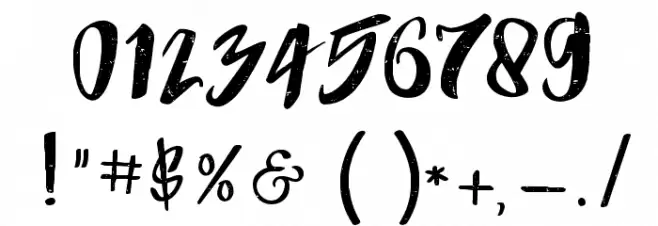 HumblleRoughtAllCaps Font OTHER CHARS