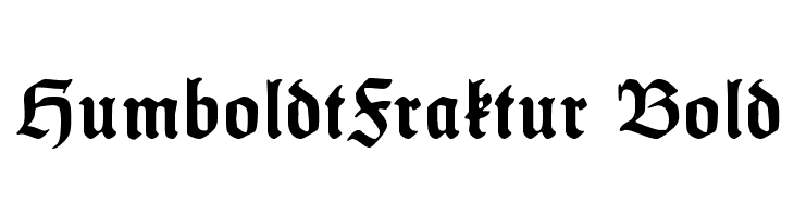 HumboldtFraktur Bold Font