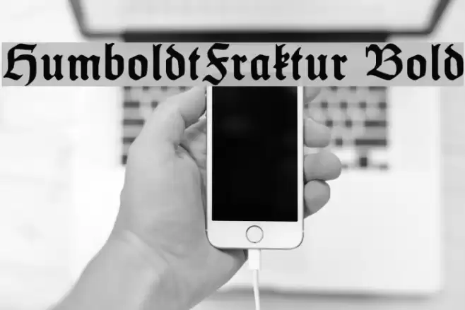 HumboldtFraktur Bold Font examples