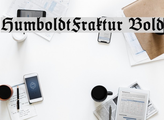 HumboldtFraktur Bold फ़ॉन्ट examples
