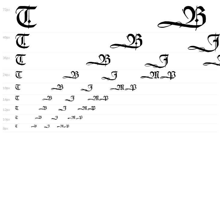 HumboldtFraktur Initialen Waterfall