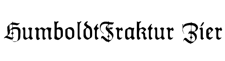 HumboldtFraktur Zier Font
