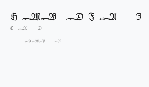 HumboldtFrakturInitialen Business Card