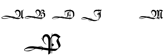 HumboldtFrakturInitialen Font LOWERCASE