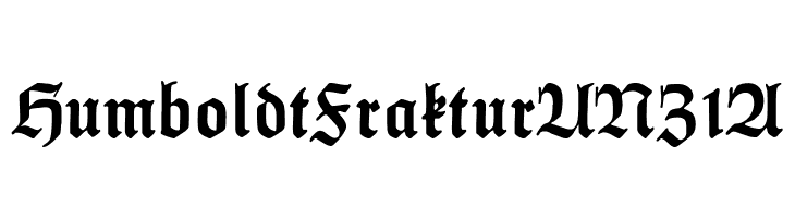 HumboldtFrakturUNZ1A  免费字体下载