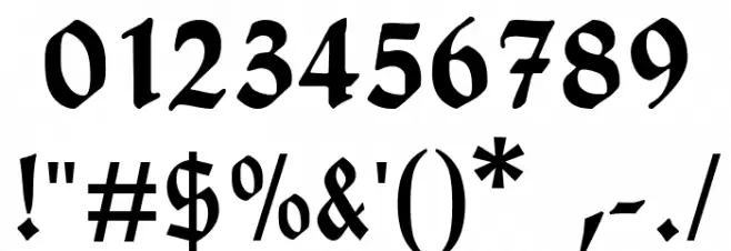 HumboldtFrakturUNZ1A Font OTHER CHARS