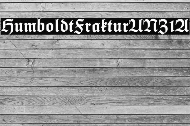 HumboldtFrakturUNZ1A Font examples