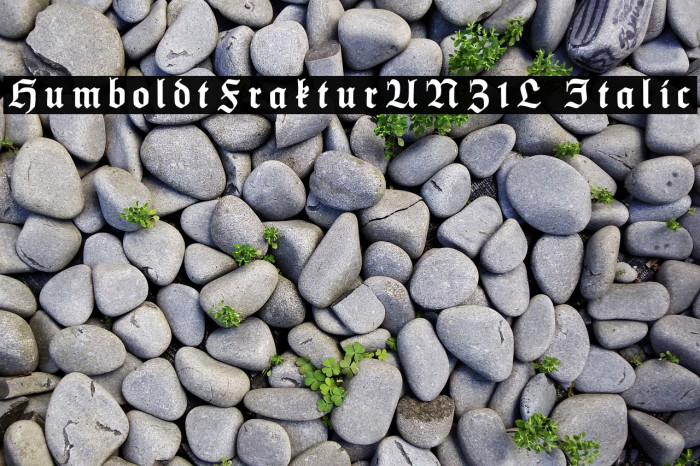 HumboldtFrakturUNZ1L Italic Font examples