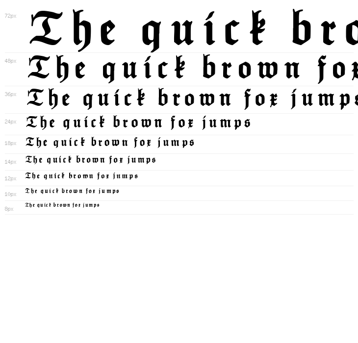 HumboldtFrakturUNZ1L Italic Waterfall