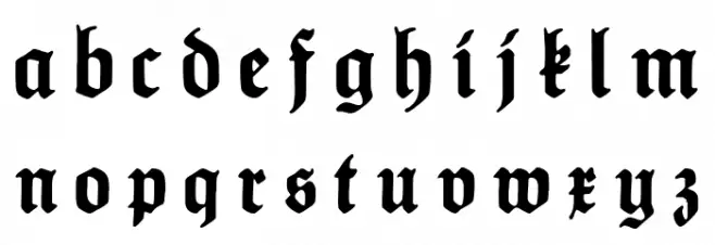 HumboldtFrakturUNZ1L Italic خط أحرف صغيرة