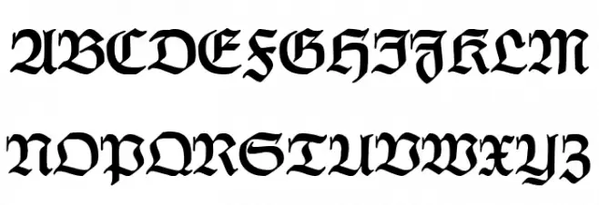HumboldtFrakturUNZ1L Schriftart Groß