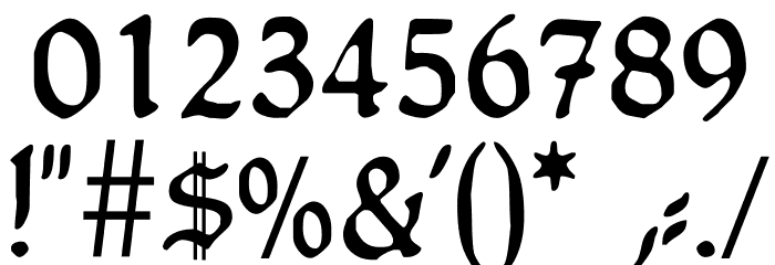HumboldtFrakturZier Font OTHER CHARS