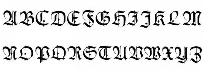 HumboldtFrakturZier Font UPPERCASE