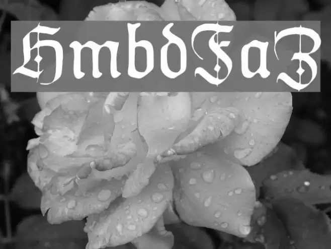 HumboldtFrakturZier Font examples