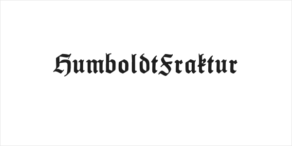 HumboldtFraktur Logo