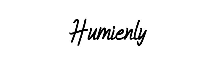 Humienly  フリーフォントのダウンロード