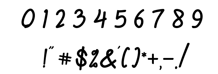 Humienly Font OTHER CHARS
