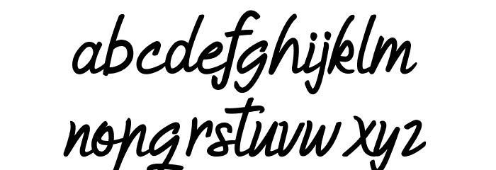 Humienly Font LOWERCASE