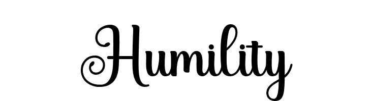Humility  नि: शुल्क फ़ॉन्ट्स डाउनलोड
