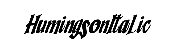 Humingson Italic  لخطوط تنزيل