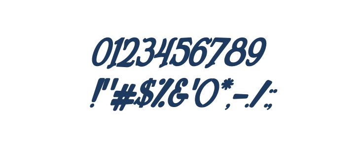 Humingson Italic Other Characters