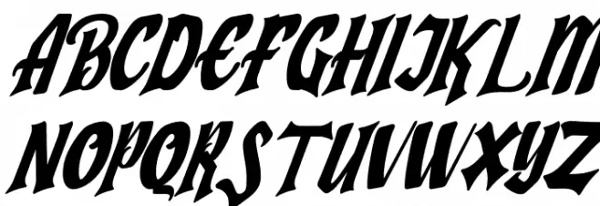 Humingson Italic Fonte MAIÚSCULAS