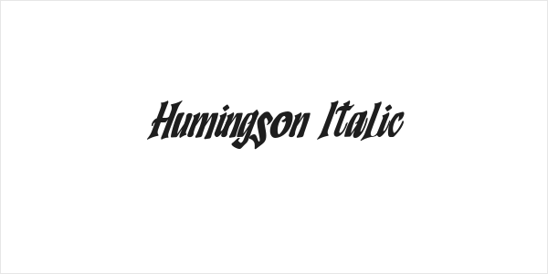 Humingson Italic Logo