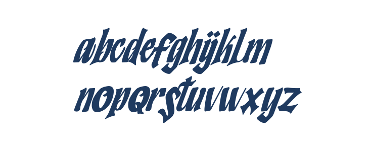 Humingson Italic Lowercase