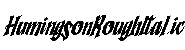 Humingson Rough Italic  Fuentes Gratis Descargar