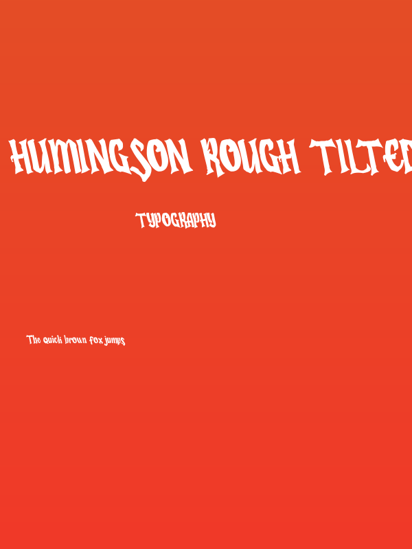 Humingson Rough Tilted Poster