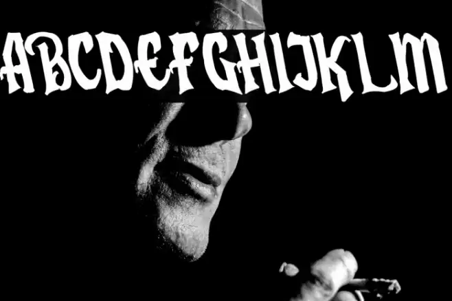 Humingson Rough Tilted Font examples