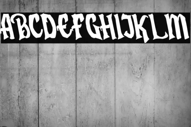 Humingson Rough Tilted Font examples