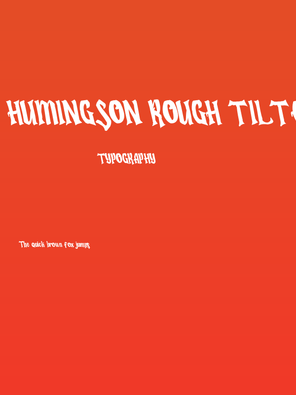 Humingson Rough Tilted Poster