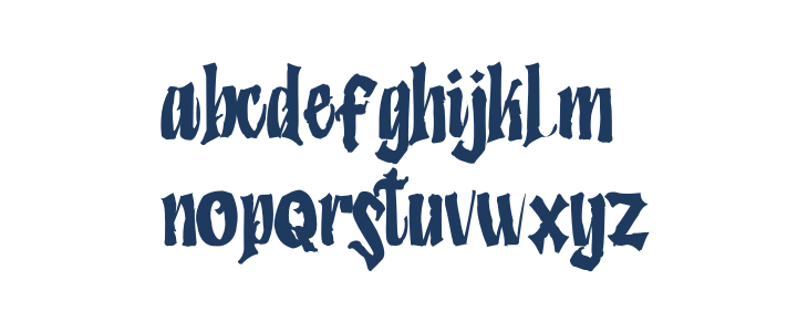 Humingson Rough Lowercase