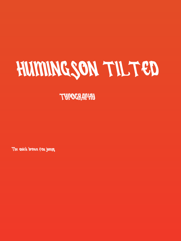 Humingson Tilted Poster