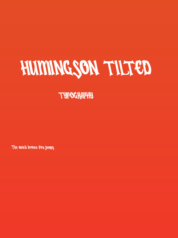 Humingson Tilted Poster