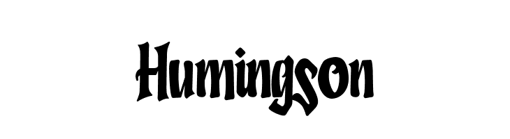 Humingson  Frei Schriftart Herunterladen