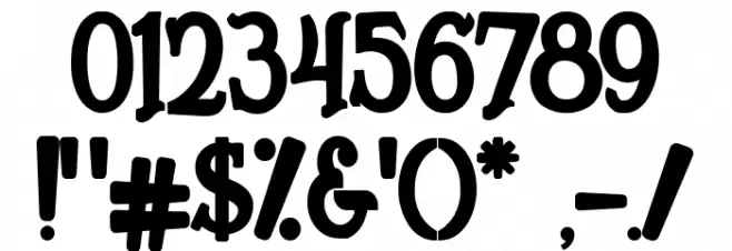 Humingson Font OTHER CHARS