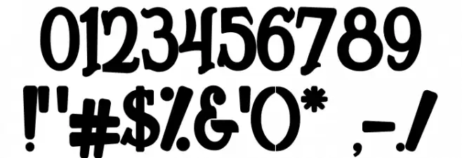 Humingson Font OTHER CHARS