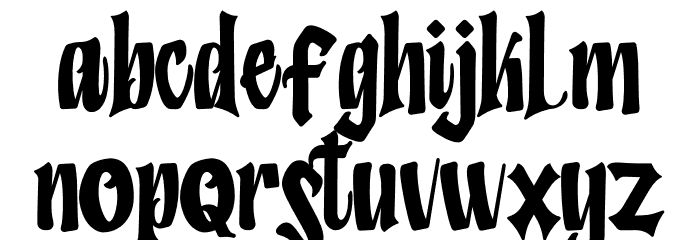 Humingson Font LOWERCASE