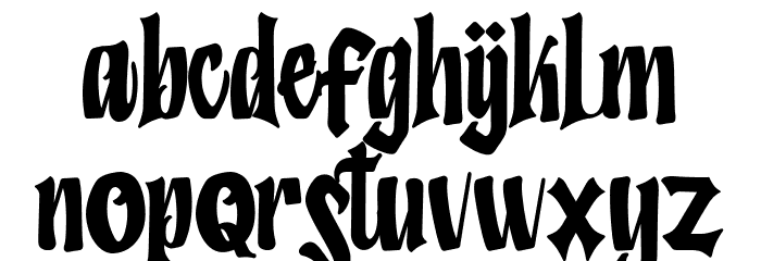 Humingson Font LOWERCASE