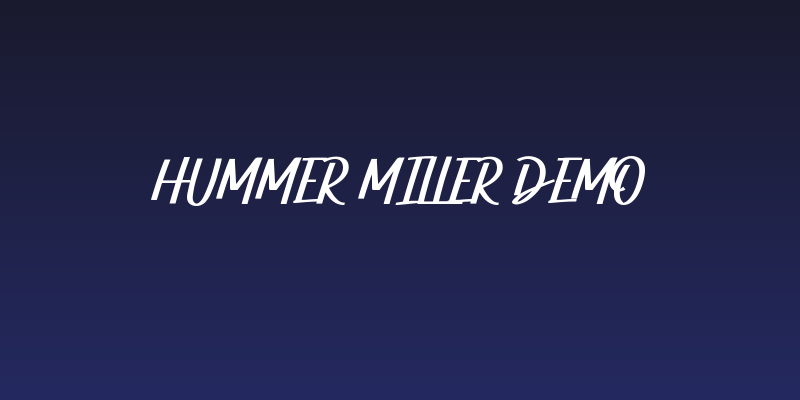 Hummer Miller Demo Social Header