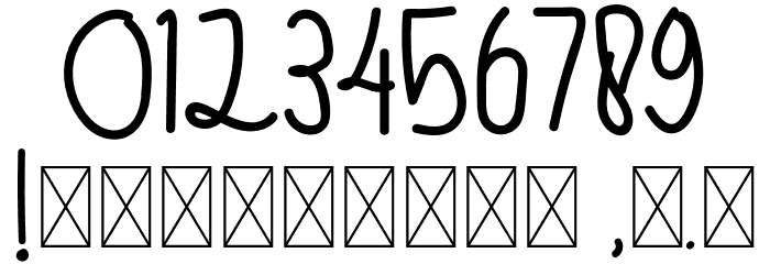 HummingAffectionRegular Font OTHER CHARS