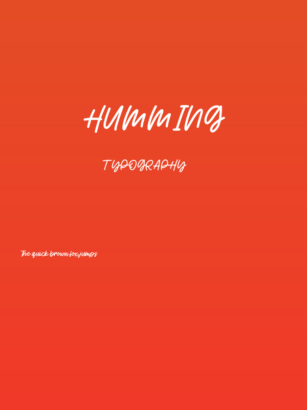 Humming Poster