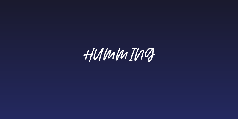 Humming Social Header
