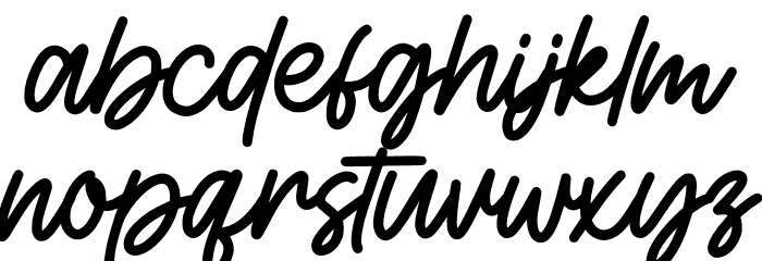 Humming Font LOWERCASE