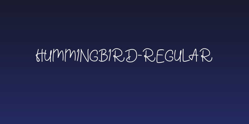 Hummingbird-Regular Social Header
