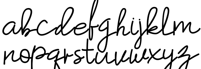 Hummingbird-Regular Font LOWERCASE